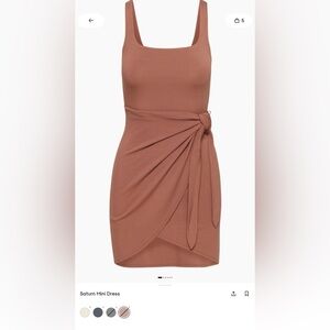 Wilfred Asymmetrical Brown Dress
